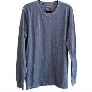 Nordstrom Mens Shop NWT Long Sleeve Navy Henley Shirt, size XL